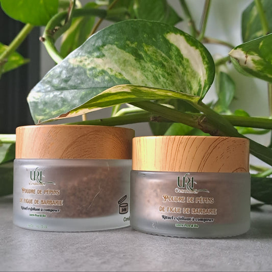 Poudre Exfoliante Naturelle aux Pépins de Figue de Barbarie – Soin Visage et Corps
